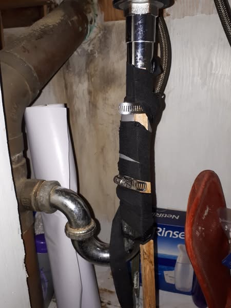 A humorous look at a DIY plumbing mistake.